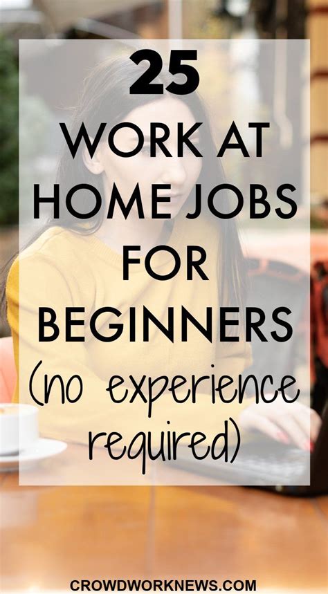 Work from home with no experience Jobs .